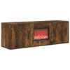 vidaXL Električni kamin Dimljen hrast 110 x 30 x 36,5 cm