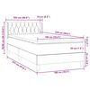 vidaXL Box Spring postelja z vzmetnico Pink 100x220 cm Velvet