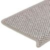 vidaXL Samolepilne preproge za stopnice sisal 15 kosov 65x21x4 cm