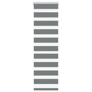 vidaXL Zebra Blind Dark Grey 40x100 cm &Scaron;irina tkanine 35,9cm Poliester