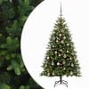 vidaXL Umjetno božično drevo z okrasnimi kroglami 120 cm 150 LED