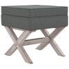 vidaXL Stolček s prostorom za shranjevanje temno siv 45x45x49 cm blago