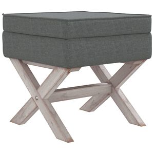 vidaXL Stolček s prostorom za shranjevanje temno siv 45x45x49 cm blago