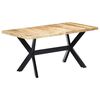 vidaXL Jedilna miza 160x80x75 cm trden robusten mangov les