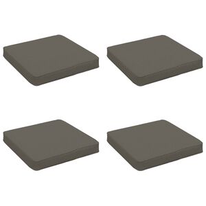 vidaXL 4-delne sedežne blazine VUGHT 4 pcs 100% poliester Siva