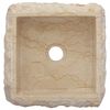 vidaXL Umivalnik krem 30x30x13 cm marmor