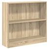 vidaXL Knjižna omara sonoma hrast 80x24x75 cm inženirski les