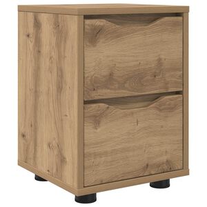 vidaXL Nočna omarica Umetni hrast 30,5 x 30 x 43 cm Inženirski les