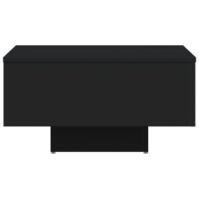 vidaXL Klubska mizica črna 60x60x31,5 cm iverna plošča