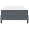 vidaXL Postelja z vzmetnico z vzmetnico Temno siva 80 x 200 cm blago