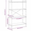 vidaXL Knjižna polica Umetni hrast 80 x 30 x 120 cm Konstruiran les
