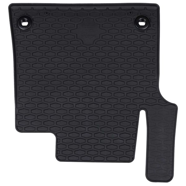 vidaXL Avto preproga 3 pcs Črna TPE