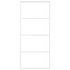 vidaXL Drsna vrata mlečno ESG steklo in aluminij 90x205 cm bela