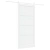 vidaXL Drsna vrata ORKDAL 93 x 202 cm Inženirski les Bela