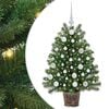 vidaXL Umestno božično drevo Zelena 95 cm PE in PVC