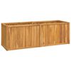 vidaXL Visoka greda 150x50x50 cm trdna tikovina