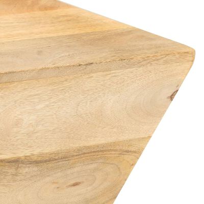 vidaXL Klubska mizica V-oblike 66x66x30 cm trden mangov les