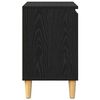 vidaXL Nočna omarica Črna Orehovina 40 x 30 x 50 cm Konstruiran les