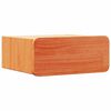vidaXL Nočna omarica Voskast rjav 39 x 34 x 16,5 cm Trdna borovina