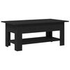 vidaXL Klubska miza Črna Orehovina 102 x 55 x 42 cm Inženirski les