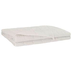 vidaXL Težka odeja Bela 200 x 220 cm 13 kg 100% Bombaž 205T