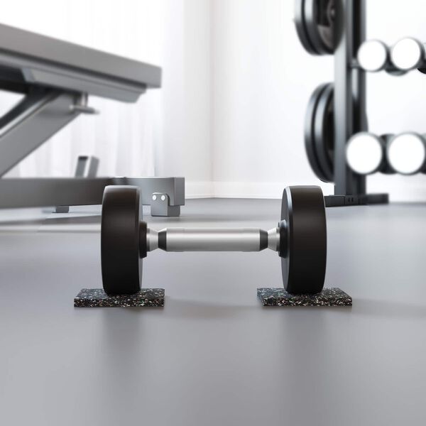 vidaXL Guma valj Črna Guma