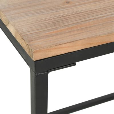vidaXL Enojna pisalna miza trden les jelke in jeklo 100x50x76 cm