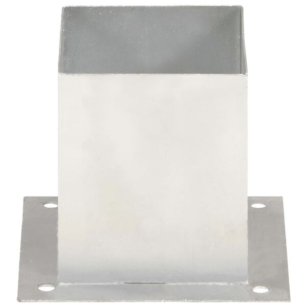 vidaXL Sidra za stebričke 4 kosi pocinkana kovina 121 mm