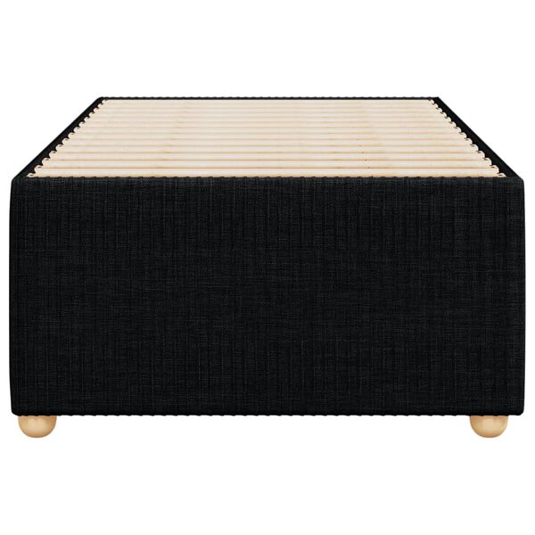 vidaXL Posteljni okvir črn blago