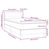 vidaXL Box spring postelja z vzmetnico temno modra 90x220 cm žamet