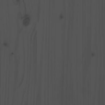 vidaXL Posteljni okvir siv iz trdnega lesa 160x200 cm