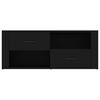 vidaXL TV omarica črna 100x35x40 cm inženirski les