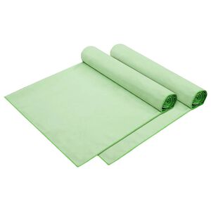vidaXL Brisače za ležalnik 2 pcs Zelena 210 x 75 cm