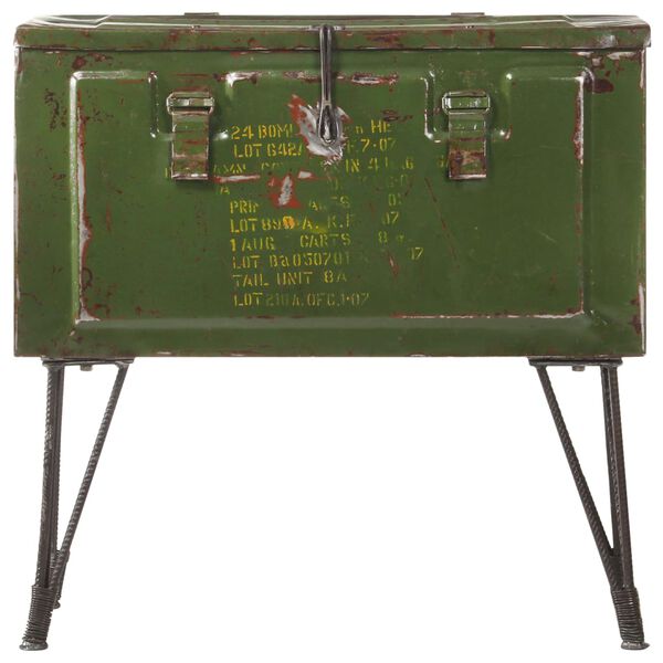 vidaXL Voja&scaron;ka skrinja 68x24x66 cm železo