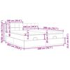 vidaXL Otomanski posteljni okvir z vzmetnicami rjav 200x200 cm blago