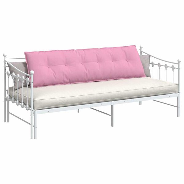 vidaXL Poglavni vzglavnik Roza 180 x 19 x 50 cm blago