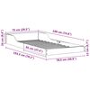 vidaXL Konstrukcija postelje Bela 75 x 190 cm Masivno borovo les