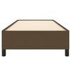 vidaXL Posteljni okvir brez vzmetnice temno rjav 100x200 cm blago