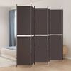 vidaXL Paravan 6-delni rjav 300x220 cm blago
