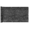 vidaXL Balkonsko platno za zasebnost videz kamna siva 300x75 cm PVC