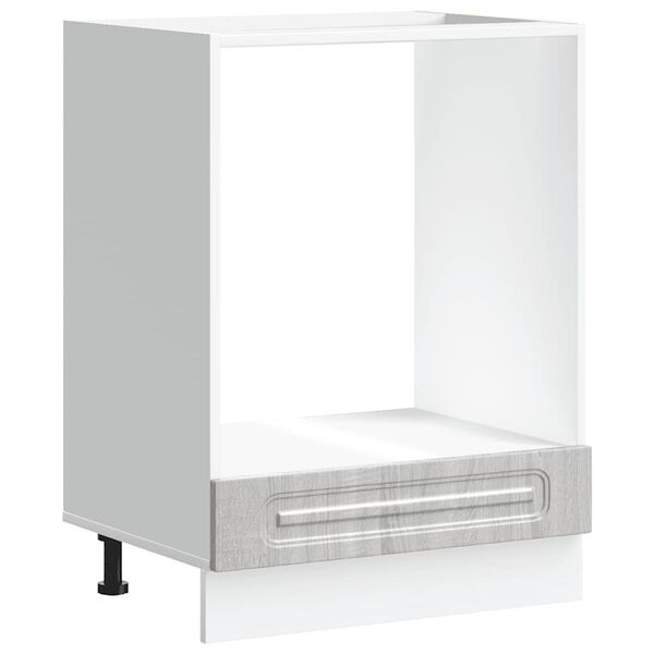 vidaXL Omarica za pečico Kalmar siva sonoma inženirski les