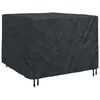 vidaXL Prevleka za pohi&scaron;tvo Črna 135 x 135 x 90 cm 210D Oxford tkanina