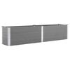 vidaXL Visoka greda 250x50x54 cm WPC siva