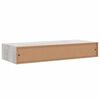 vidaXL Stenska polica s predalom 2 kosa betonsko siva 60x23,5x10cm MDF