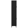 vidaXL Visok predalnik Črna Orehovina 69,5 x 34 x 180 cm