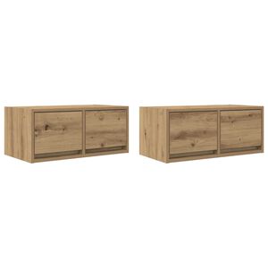 vidaXL TV omarica 2 kosa artisan hrast 60x31x25,5 cm inženirski les