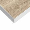 vidaXL Stenska polica barva hrasta in bela 120x23,5x3,8 cm MDF