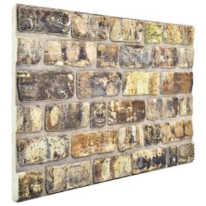 vidaXL Stenske plo&scaron;če 10 pcs večbarvno 100 x 50 cm EPS pena