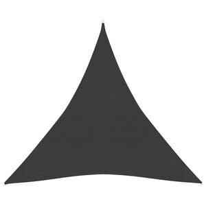 vidaXL Senčno jadro 160 g/m&sup2; antracitno 3x3x3 m HDPE
