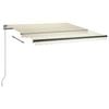 vidaXL Prostostoječa avtomatska tenda 350x250 cm krem